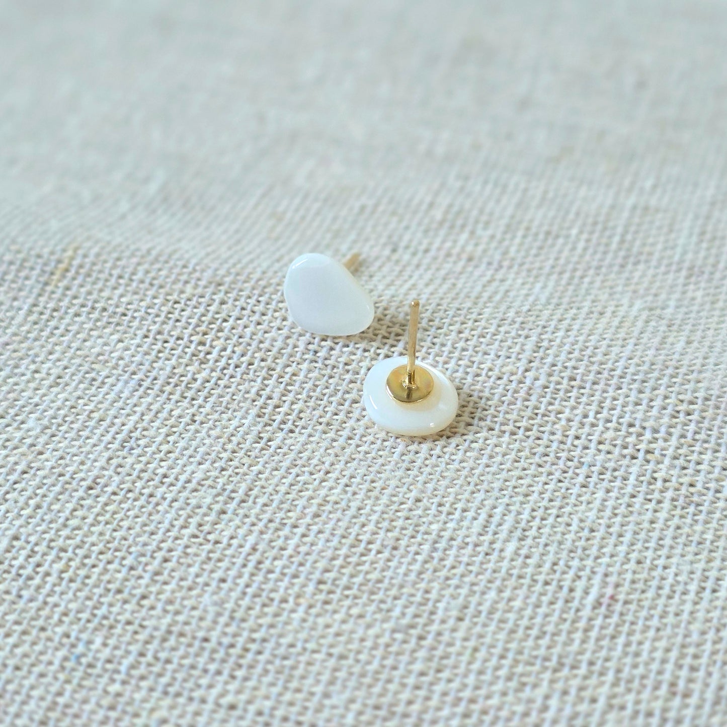 Earrings Organic Pearl Stone