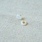 Earrings Organic Pearl Stone