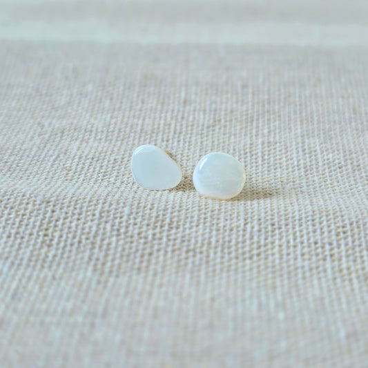 Earrings Organic Pearl Stone