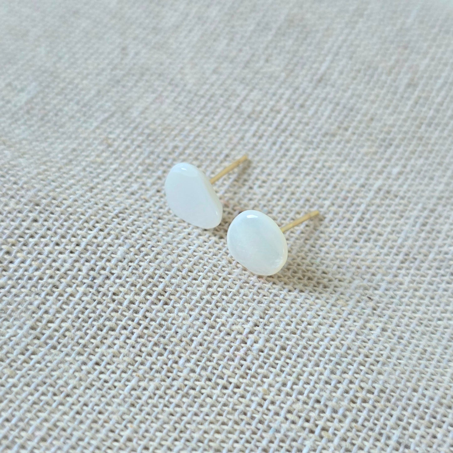 Earrings Organic Pearl Stone