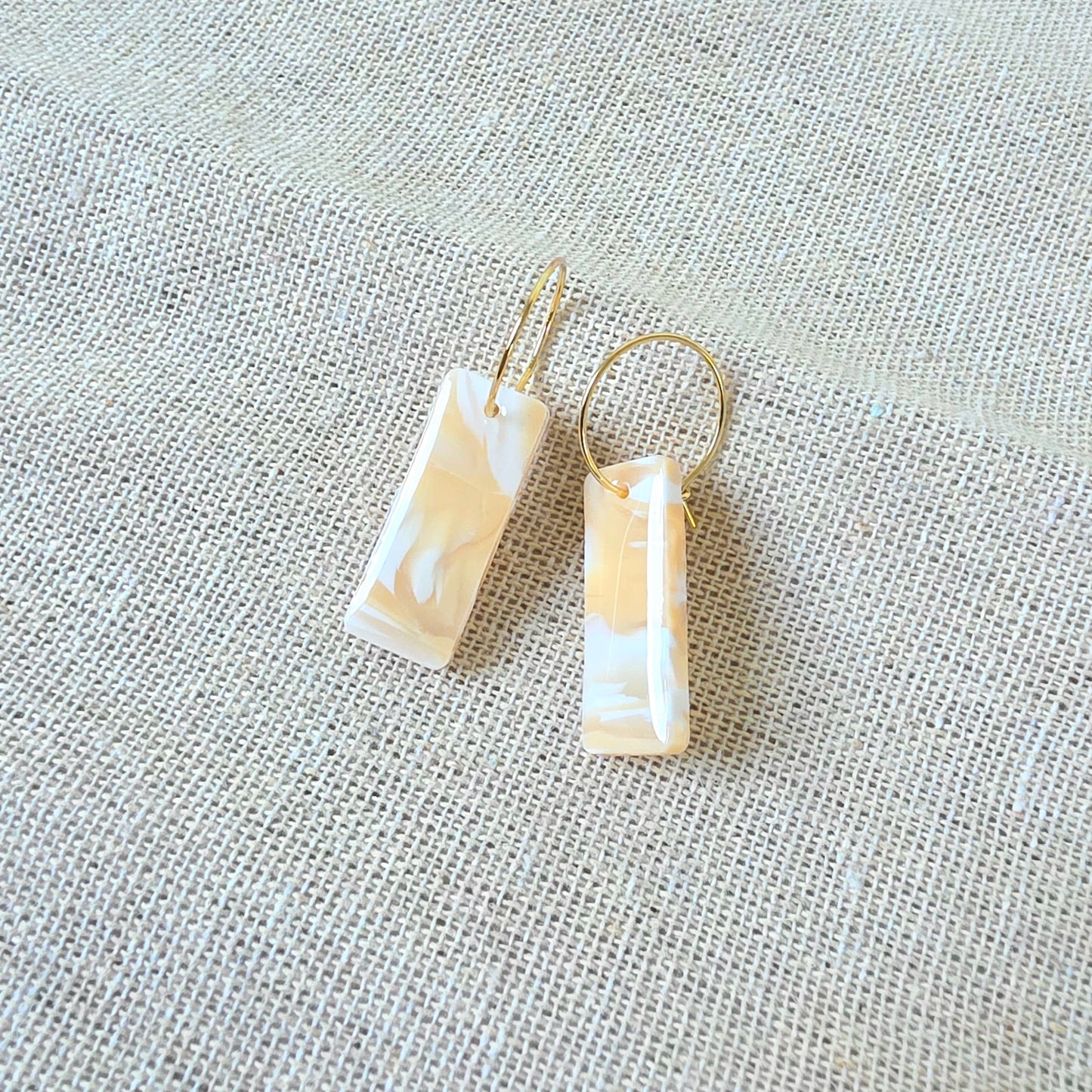 Earrings Wind Marble Bars