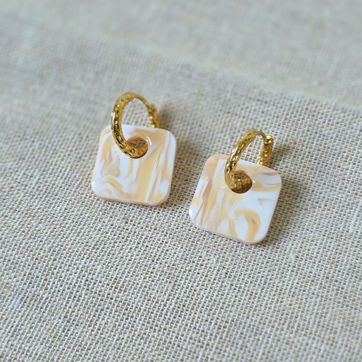 Earrings Wind Marble Charms