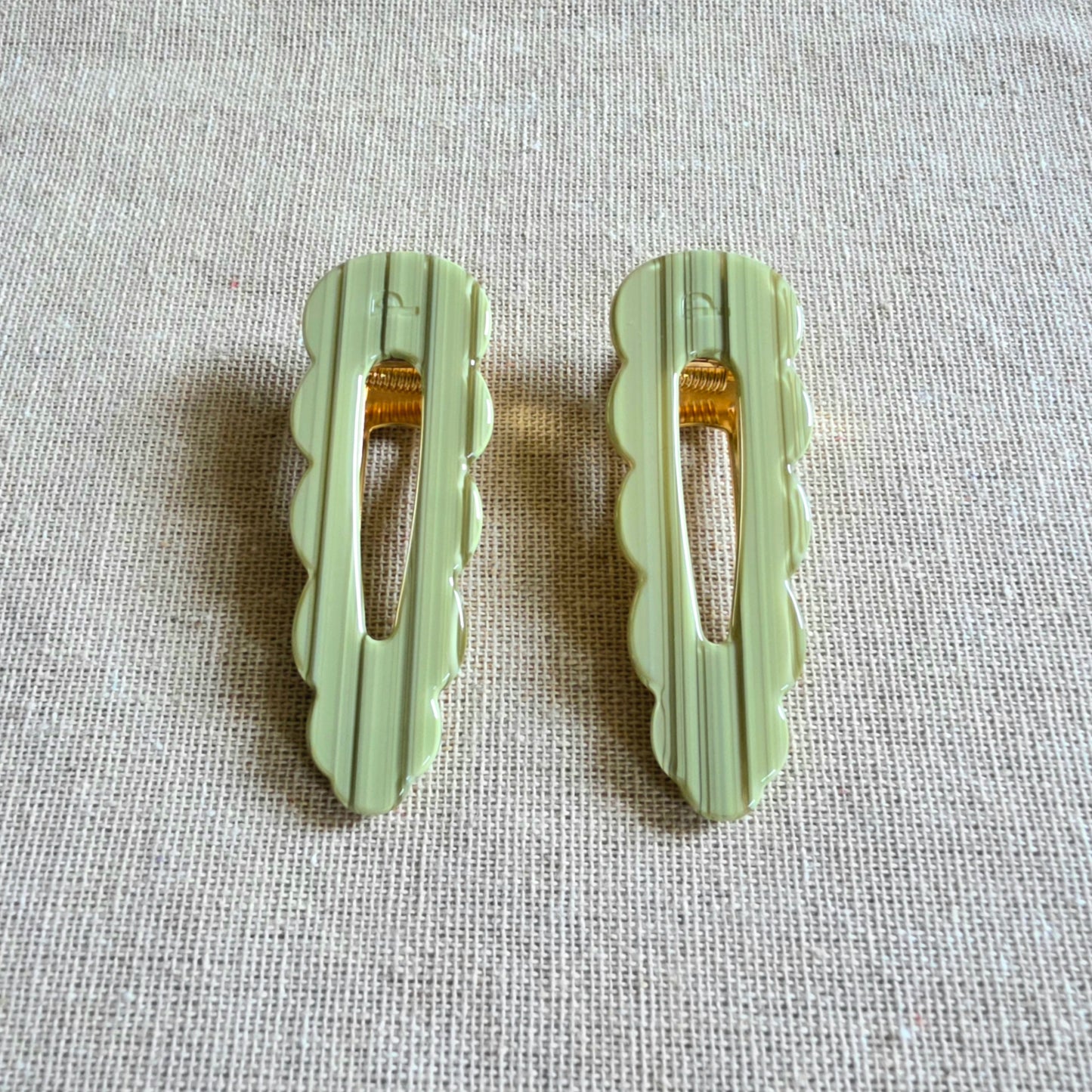 Hair Clips Sage