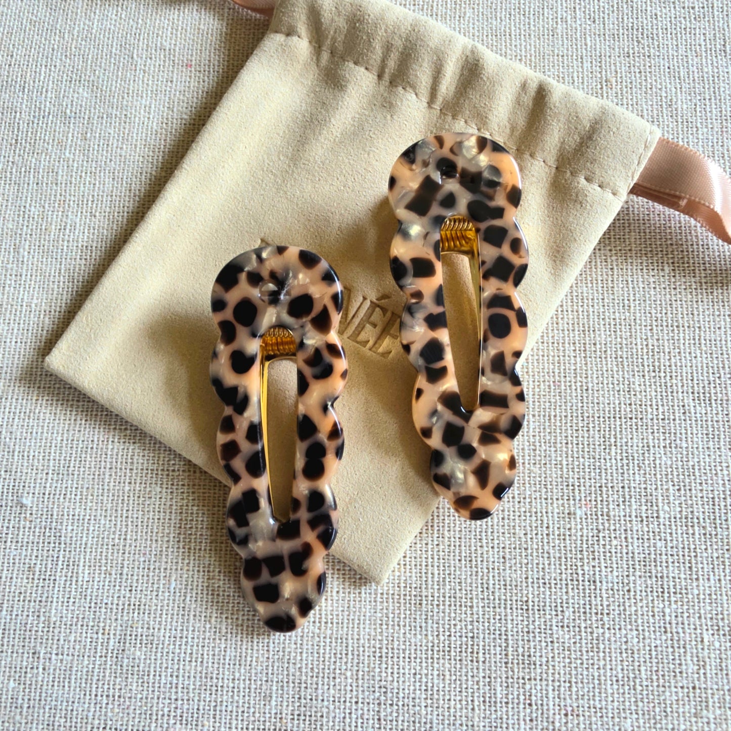 Hair Clips Leopard