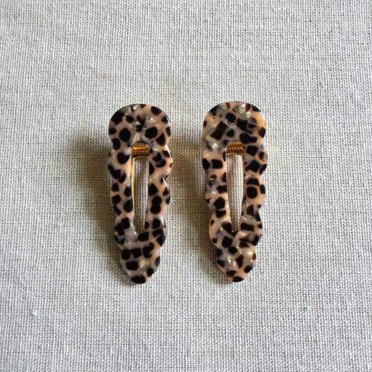 Hair Clips Leopard