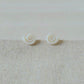 Earrings Milky Spiral